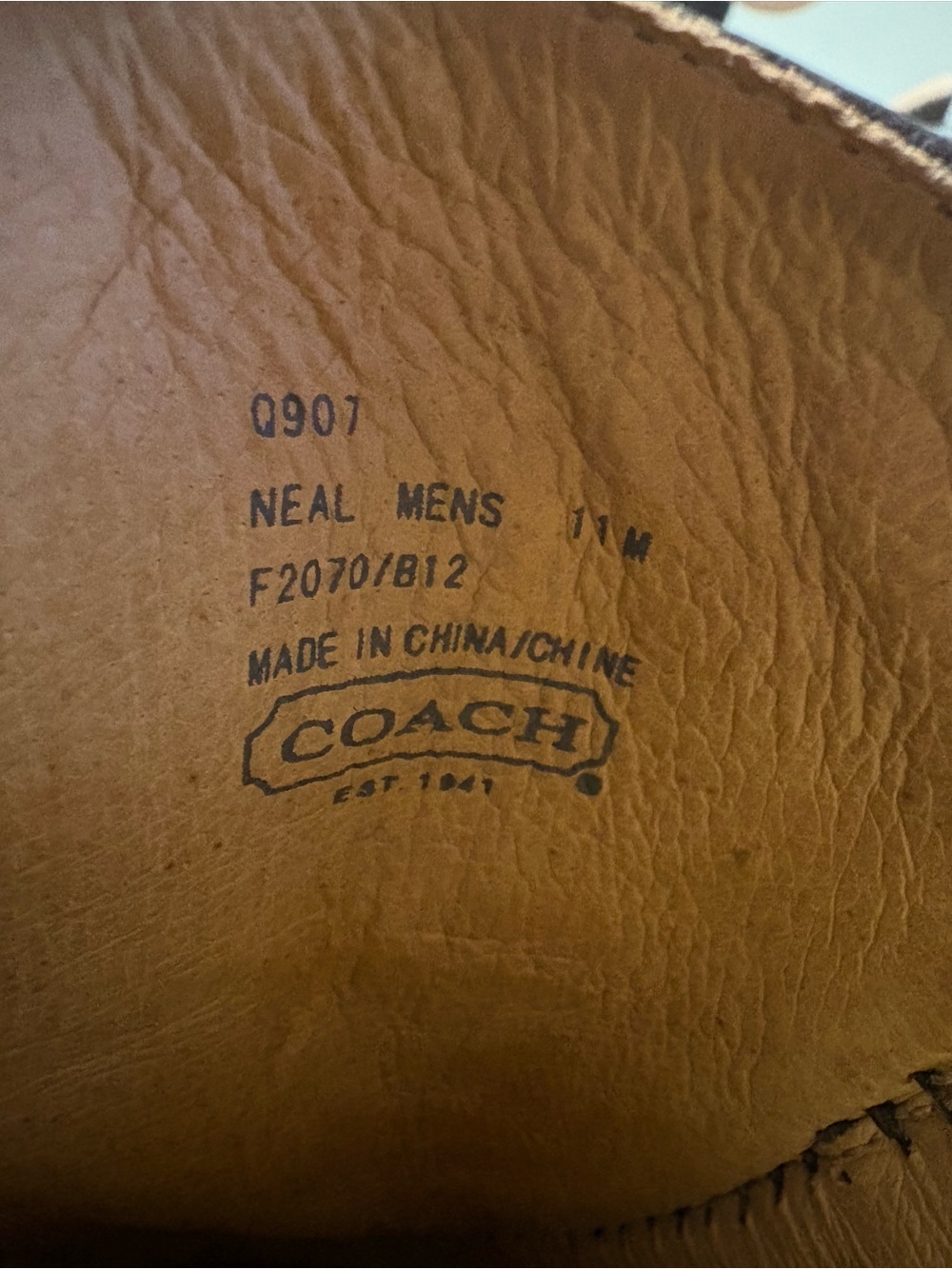 Coach Men's Brown Signature Canvas & Leather Penny Loafers - Picture 4 of 6